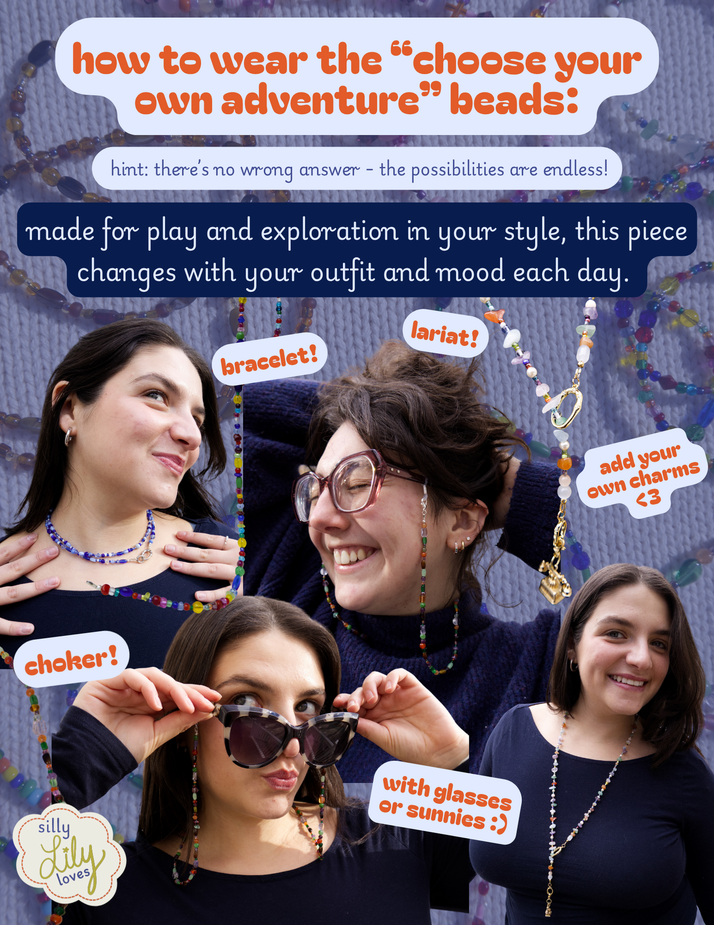 the 'crowd of thousands' beaded jewelry strand