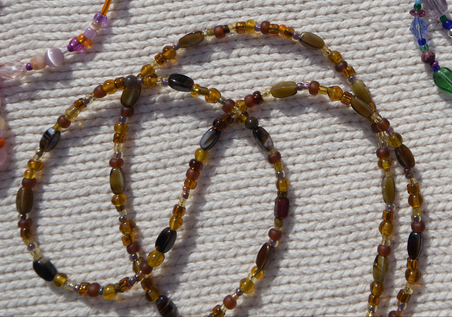 the 'don't forget me' beaded jewelry strand