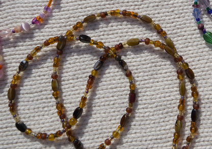 the 'don't forget me' beaded jewelry strand