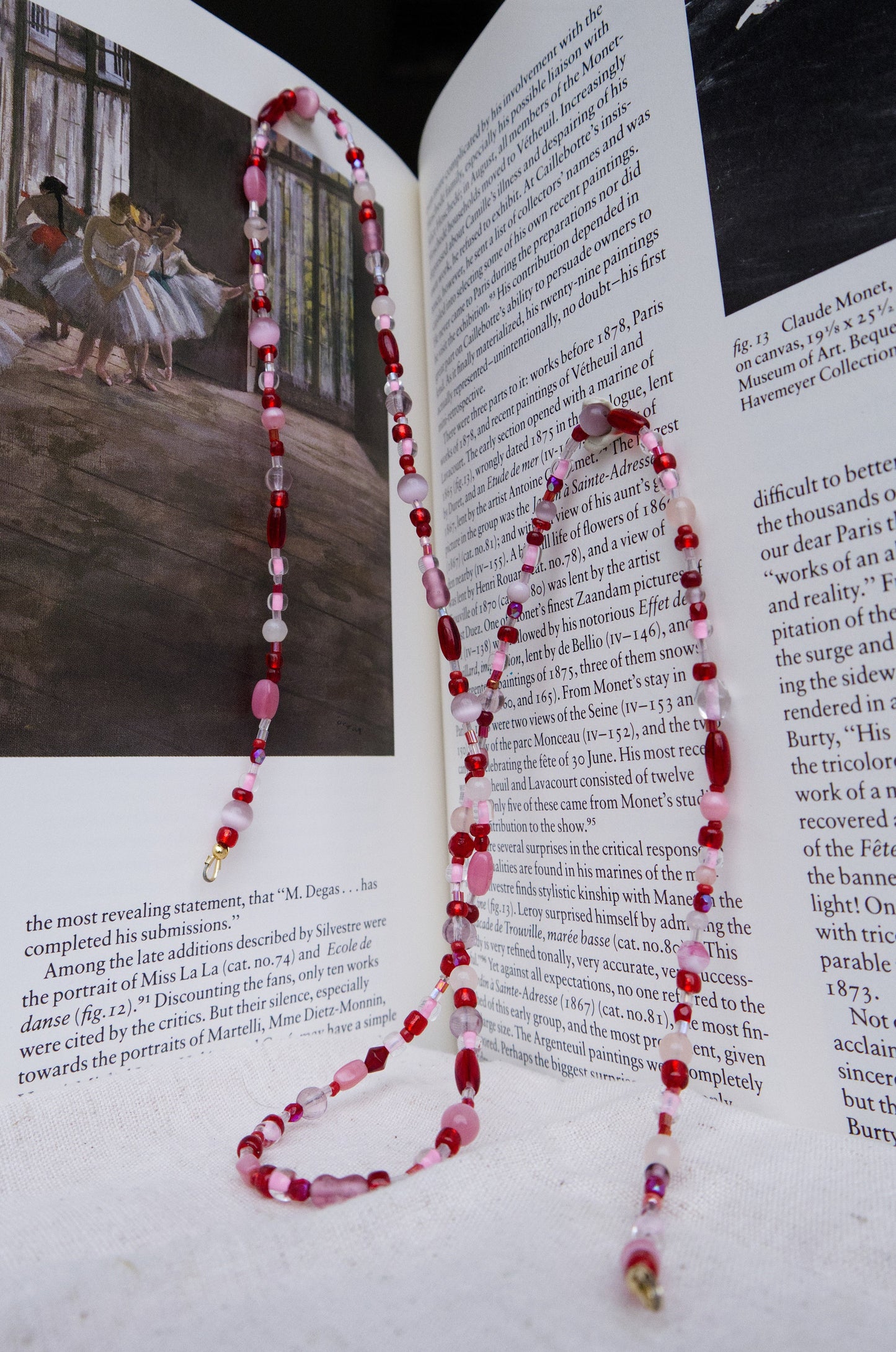 the 'valentine' beaded jewelry strand
